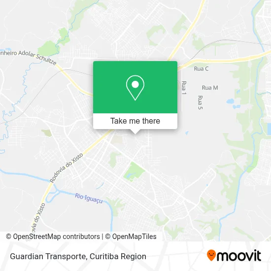 Guardian Transporte map