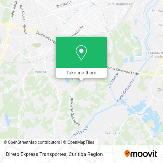 Direto Express Transportes map