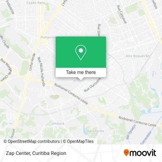 Zap Center map