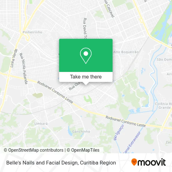Belle's Nails and Facial Design map