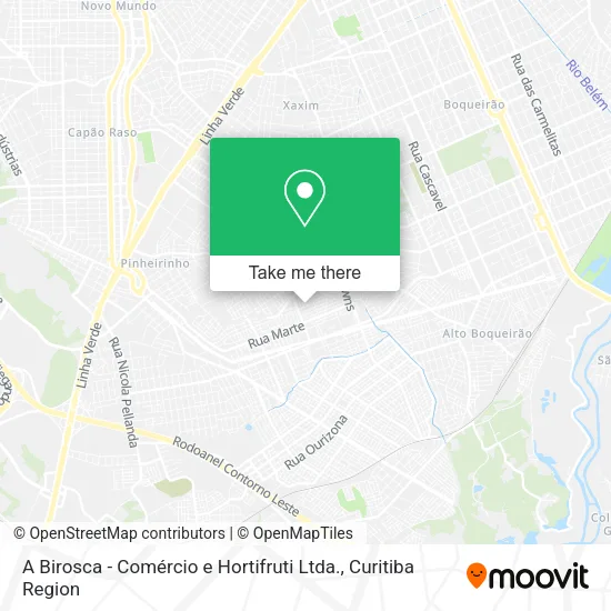 A Birosca - Comércio e Hortifruti Ltda. map