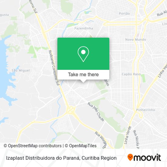 Izaplast Distribuidora do Paraná map