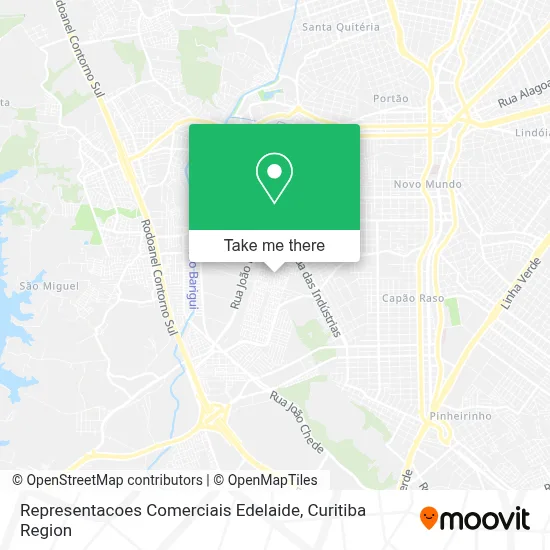 Representacoes Comerciais Edelaide map