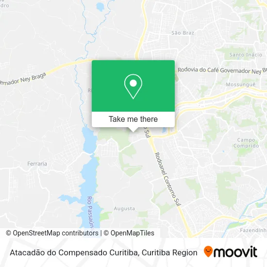 Atacadão do Compensado Curitiba map