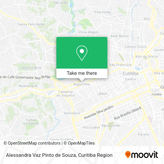 Alessandra Vaz Pinto de Souza map
