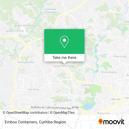 Embox Containers map
