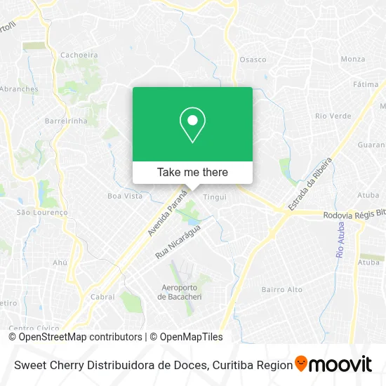 Sweet Cherry Distribuidora de Doces map