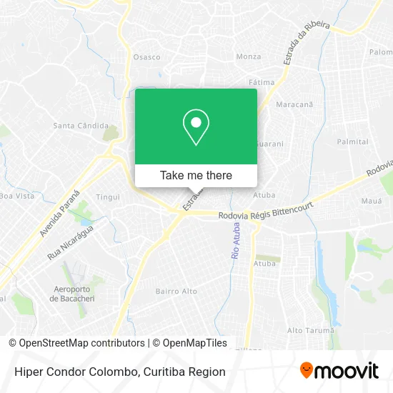 Hiper Condor Colombo map