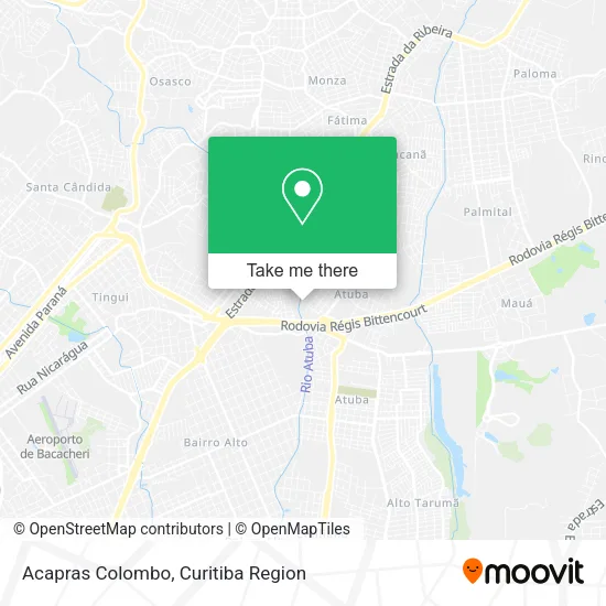 Acapras Colombo map