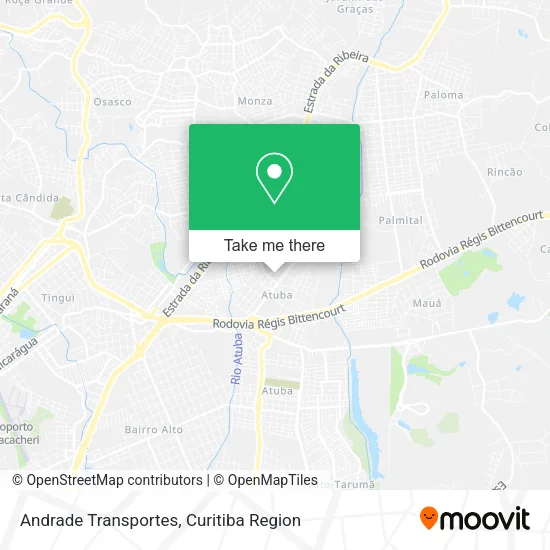 Andrade Transportes map