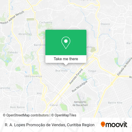 R. A. Lopes Promoção de Vendas map