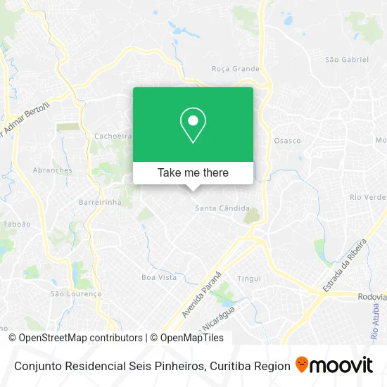 Conjunto Residencial Seis Pinheiros map