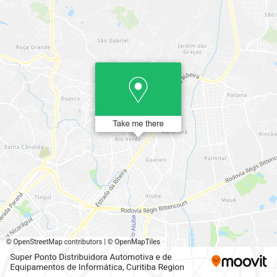 Super Ponto Distribuidora Automotiva e de Equipamentos de Informática map