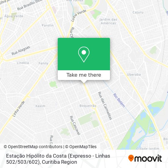 Estação Hipólito da Costa (Expresso - Linhas 502 / 503 / 602) map