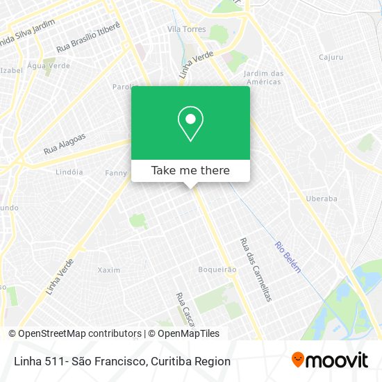 Linha 511- São Francisco map