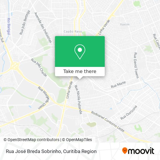 Rua José Breda Sobrinho map