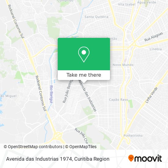 Avenida das Industrias 1974 map