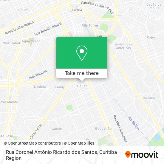 Rua Coronel Antônio Ricardo dos Santos map