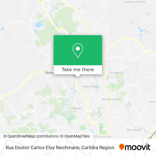 Rua Doutor Carlos Eloy Reichmann map