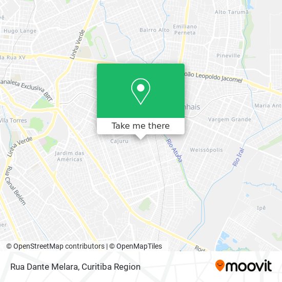 Mapa Rua Dante Melara