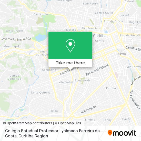Colégio Estadual Professor Lysímaco Ferreira da Costa map