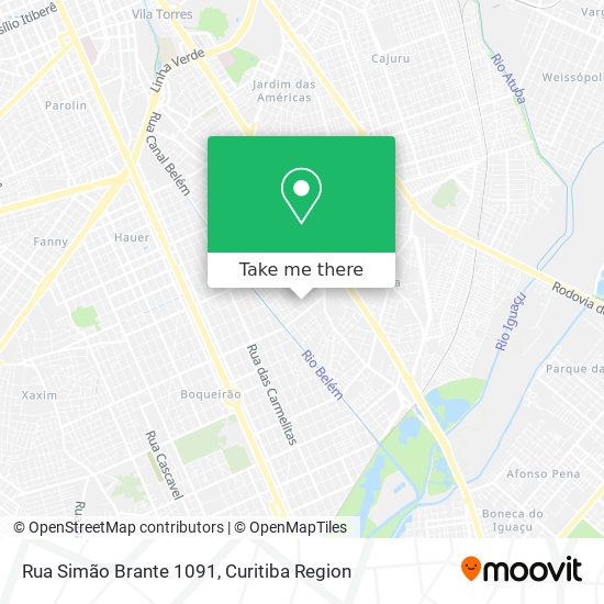 Rua Simão Brante 1091 map