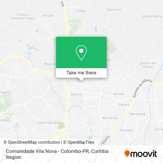 Comunidade Vila Nova - Colombo-PR map