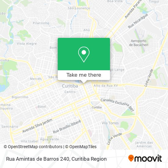 Mapa Rua Amintas de Barros 240