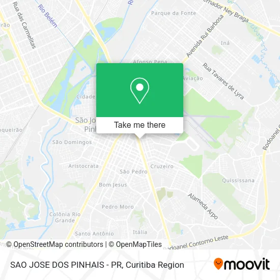 SAO JOSE DOS PINHAIS - PR map