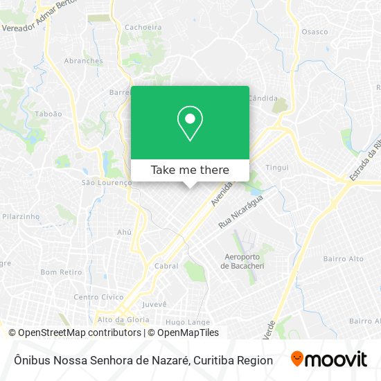 Ônibus Nossa Senhora de Nazaré map