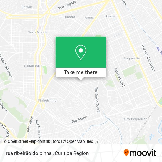 rua ribeirão do pinhal map