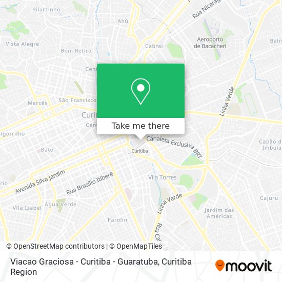 Mapa Viacao Graciosa - Curitiba - Guaratuba