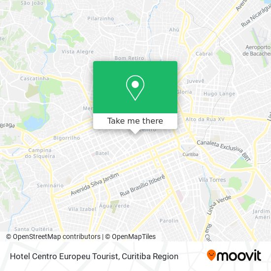 Mapa Hotel Centro Europeu Tourist