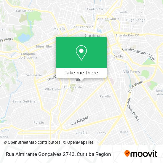 Mapa Rua Almirante Gonçalves 2743