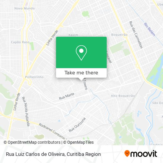 Rua Luiz Carlos de Oliveira map