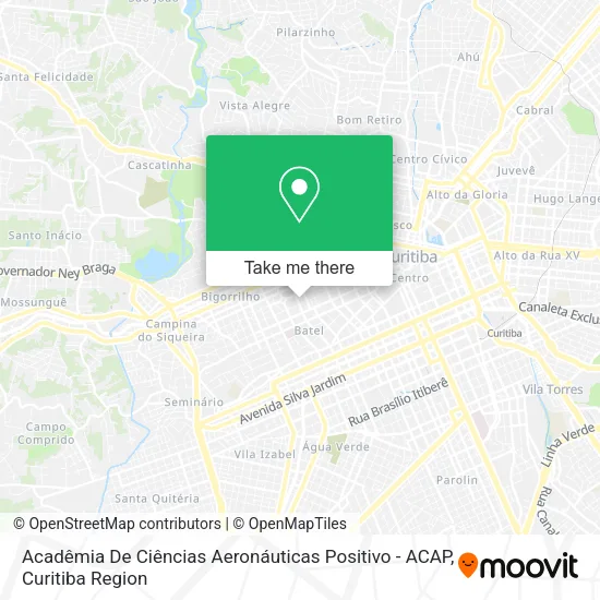 Acadêmia De Ciências Aeronáuticas Positivo - ACAP map