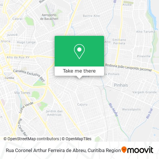 Rua Coronel Arthur Ferreira de Abreu map