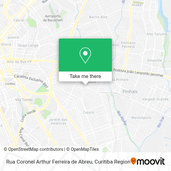 Rua Coronel Arthur Ferreira de Abreu map