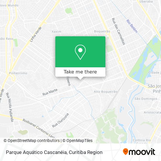 Parque Aquático Cascanéia map