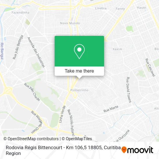 Rodovia Régis Bittencourt - Km 106,5 18805 map