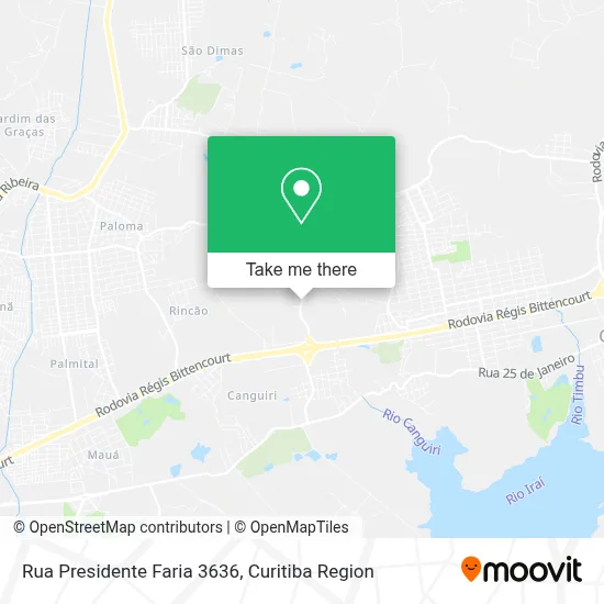 Rua Presidente Faria 3636 map