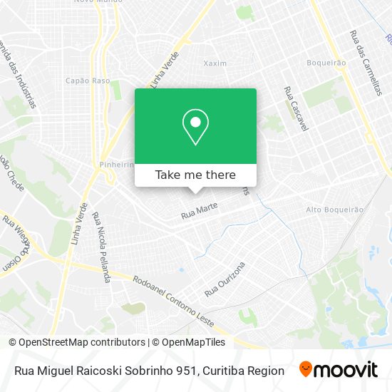 Rua Miguel Raicoski Sobrinho 951 map
