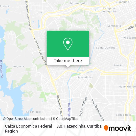 Mapa Caixa Economica Federal — Ag. Fazendinha