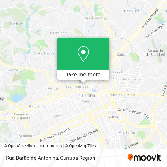 Rua Barão de Antonina map