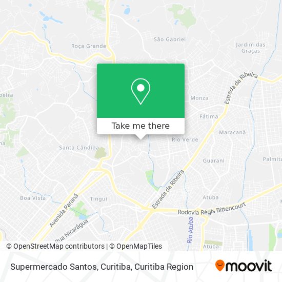 Supermercado Santos, Curitiba map