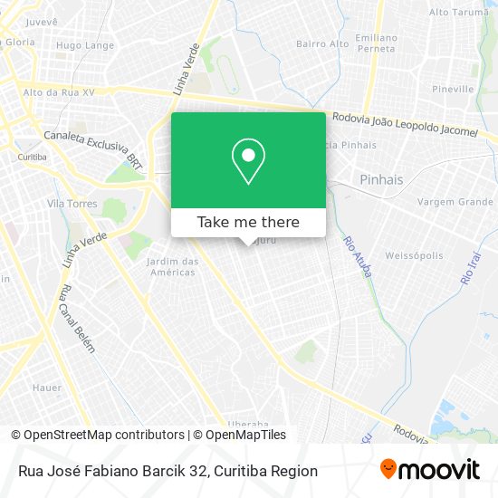 Rua José Fabiano Barcik 32 map