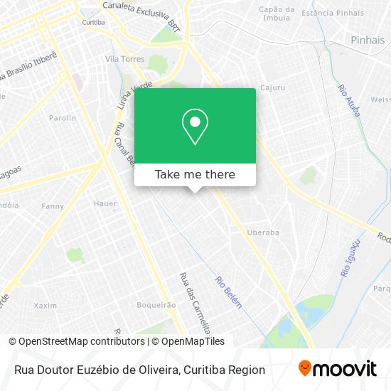 Rua Doutor Euzébio de Oliveira map