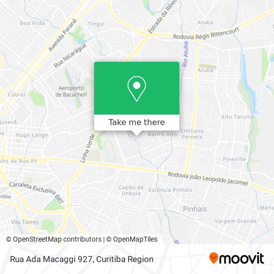 Rua Ada Macaggi 927 map