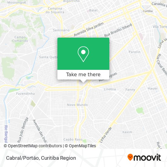 Cabral/Portáo map