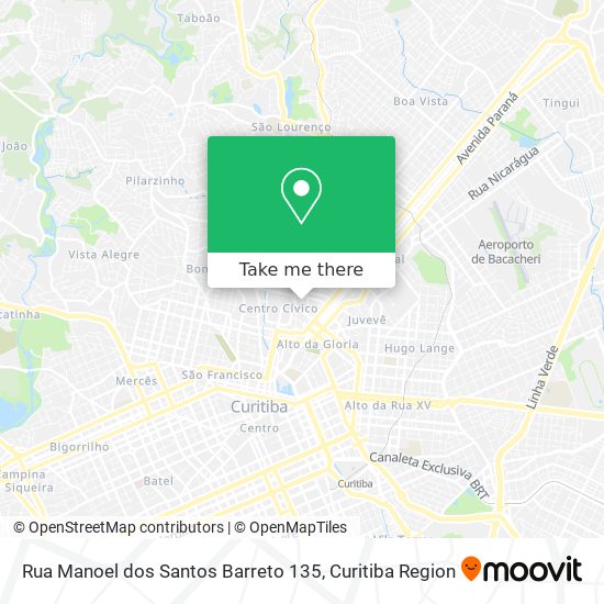 Mapa Rua Manoel dos Santos Barreto 135